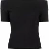 Alexander McQueen short-sleeve bardot top