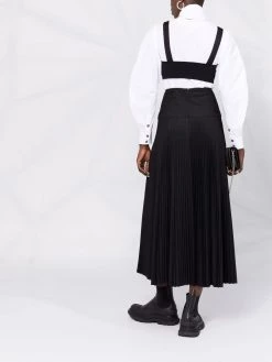 Alexander McQueen knitted wool-blend bra top