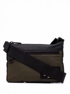 Alexander McQueen logo-patch messenger bag