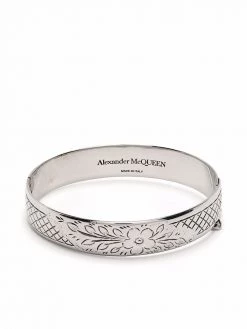 Alexander McQueen floral embroidered bracelet