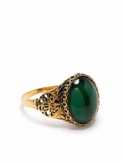 Alexander McQueen cabochon-embellished ring