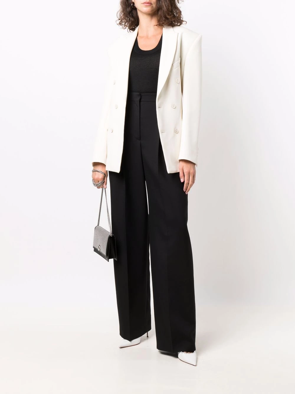 Discount ⌛ Alexander McQueen Wide leg tailored trousers ✔️ 2 Alexander McQueen wide-leg tailored trousers
