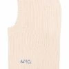 Alexander McQueen logo snood cable-knit hat
