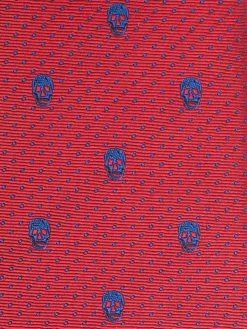 Alexander McQueen skull-jacquard tie
