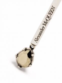 Alexander McQueen engraved-logo cuff earring