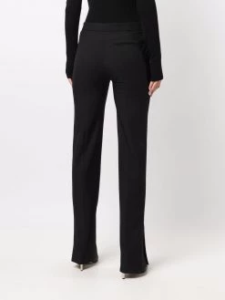 Alexander McQueen dart-detail flared trousers