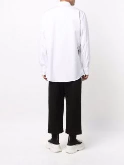 Alexander McQueen Meadow-embroidered cotton shirt
