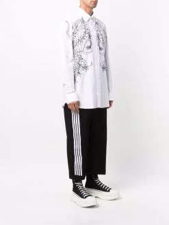 Alexander McQueen Meadow-embroidered cotton shirt