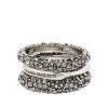 Alexander McQueen set of three crystal-embellished rings