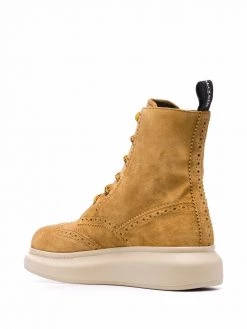 Alexander McQueen brogue-detail suede boots