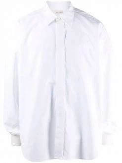 Alexander McQueen dropped shoulder poplin shirt