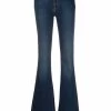 Alexander McQueen mid-rise flared-leg denim jeans