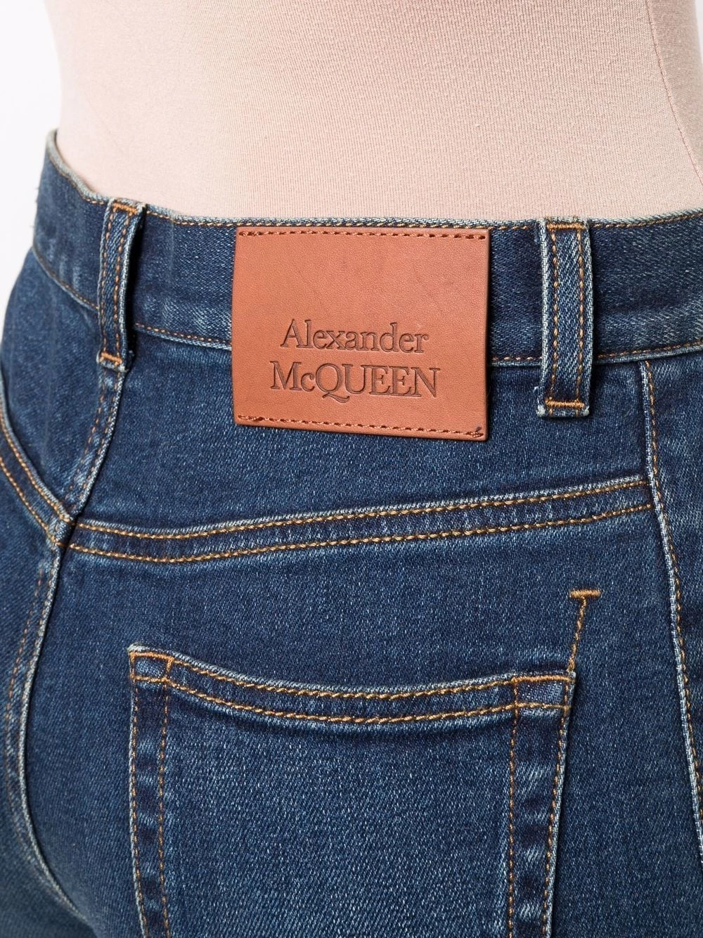 Best reviews of ๐ Alexander McQueen Mid rise flared leg denim ๐ jeans ๐ฅ 5 Alexander McQueen mid-rise flared-leg denim jeans