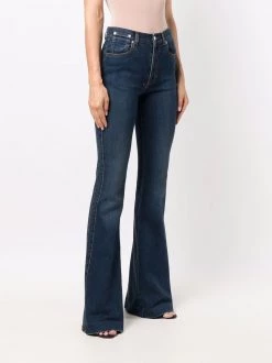 Best reviews of ๐ Alexander McQueen Mid rise flared leg denim ๐ jeans ๐ฅ 9 Alexander McQueen mid-rise flared-leg denim jeans