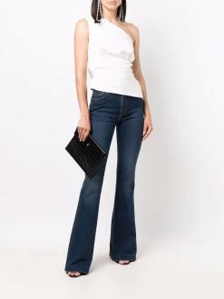 Alexander McQueen mid-rise flared-leg denim jeans