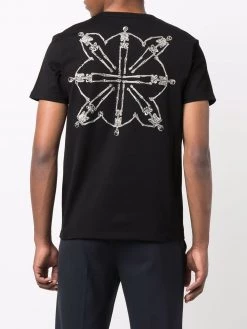 Cheap ๐ Alexander McQueen Skull logo embroidered short sleeve T ๐ shirt โ๏ธ 8 Alexander McQueen skull logo-embroidered short-sleeve T-shirt