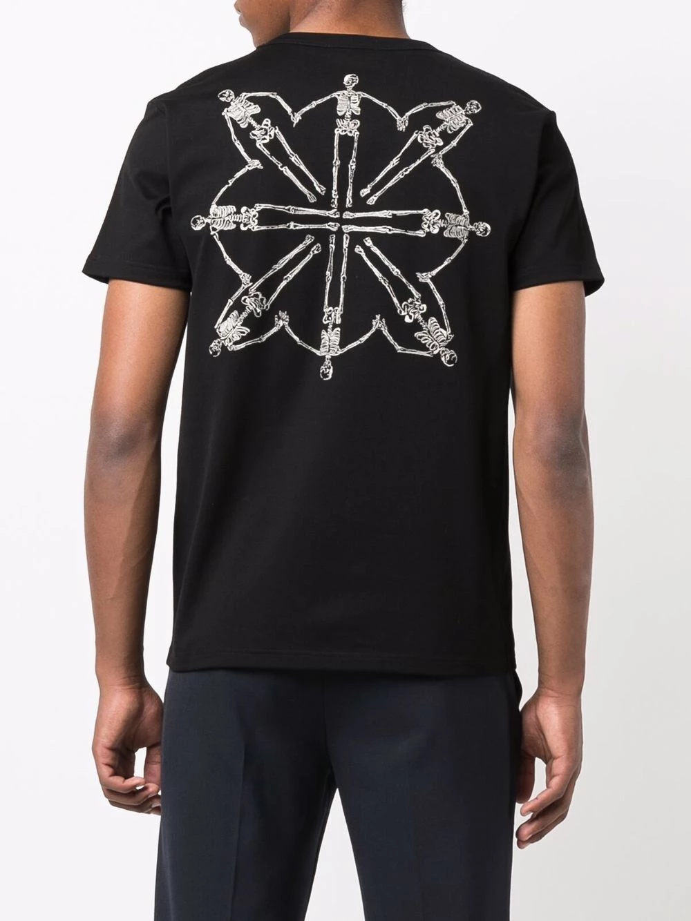Cheap ๐ Alexander McQueen Skull logo embroidered short sleeve T ๐ shirt โ๏ธ 4 Alexander McQueen skull logo-embroidered short-sleeve T-shirt