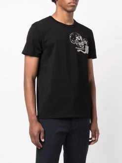 Cheap ๐ Alexander McQueen Skull logo embroidered short sleeve T ๐ shirt โ๏ธ 7 Alexander McQueen skull logo-embroidered short-sleeve T-shirt