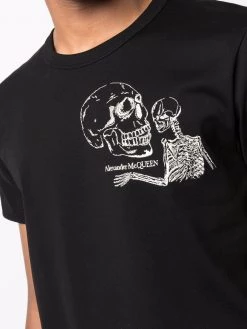 Cheap ๐ Alexander McQueen Skull logo embroidered short sleeve T ๐ shirt โ๏ธ 9 Alexander McQueen skull logo-embroidered short-sleeve T-shirt