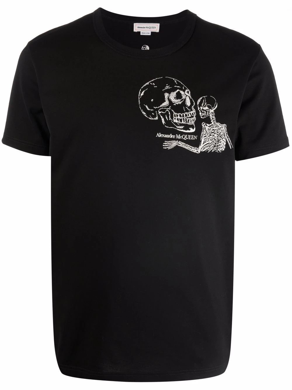 Cheap ๐ Alexander McQueen Skull logo embroidered short sleeve T ๐ shirt โ๏ธ 1 Alexander McQueen skull logo-embroidered short-sleeve T-shirt