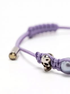 Alexander McQueen skull-appliqué beaded bracelet