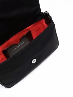 Alexander McQueen logo-graffiti-print crossbody bag