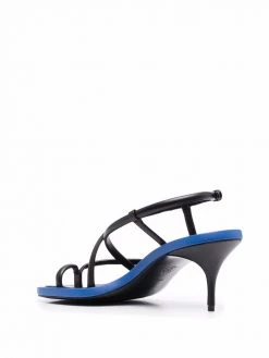 Alexander McQueen contrasting-edge strappy sandals