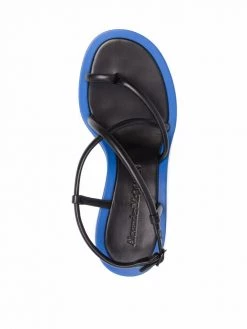 Alexander McQueen contrasting-edge strappy sandals