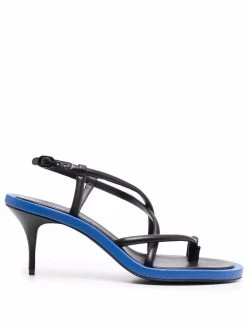 Alexander McQueen contrasting-edge strappy sandals