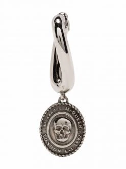 Alexander McQueen skull-charm twist keyring