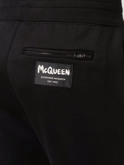 Alexander McQueen tapered logo-patch track pants