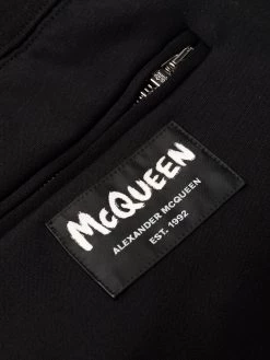 Alexander McQueen tapered logo-patch track pants