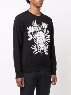 Best Sale 🛒 Alexander McQueen Skull floral print crew neck sweatshirt 👏 7 Alexander McQueen skull floral-print crew-neck sweatshirt