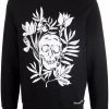 Alexander McQueen skull floral-print crew-neck sweatshirt