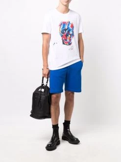 Alexander McQueen side logo-print track shorts