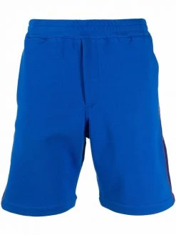 Alexander McQueen side logo-print track shorts