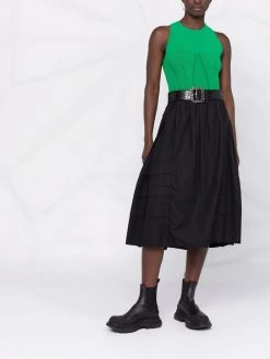 Alexander McQueen ribbed panel tank top