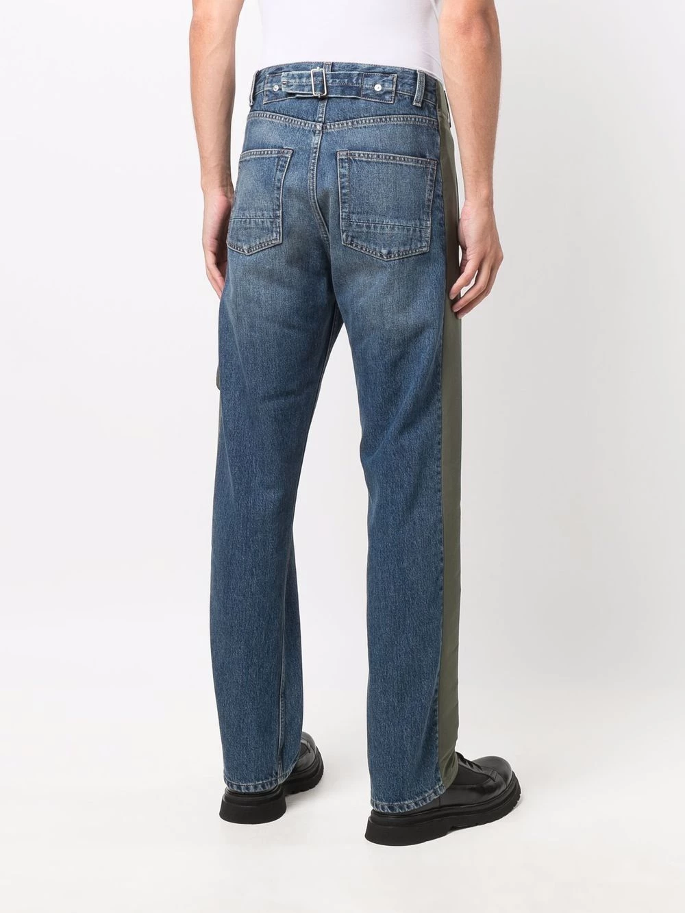 Deals ❤️ Alexander McQueen Panelled straight leg 👖 jeans 🤩 4 Alexander McQueen panelled straight-leg jeans