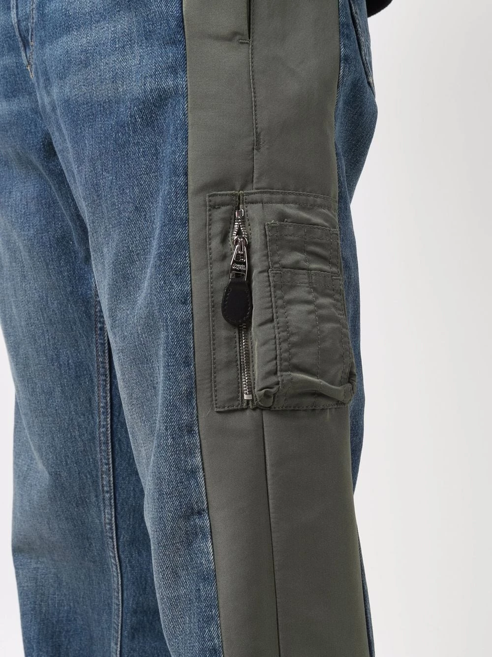 Deals ❤️ Alexander McQueen Panelled straight leg 👖 jeans 🤩 5 Alexander McQueen panelled straight-leg jeans