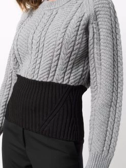 Alexander McQueen cable-knit jumper