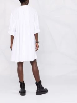 Alexander McQueen flared band-collar dress