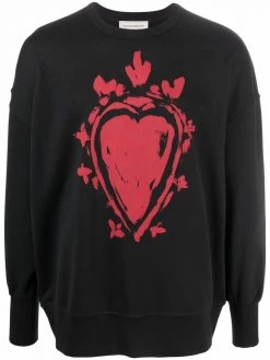Alexander McQueen heart-print sweatshirt