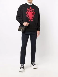 Alexander McQueen heart-print sweatshirt