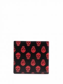 Alexander McQueen skull-print leather wallet
