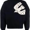 Alexander McQueen intarsia swallow-motif jumper
