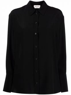 Alexander McQueen long-sleeve silk shirt