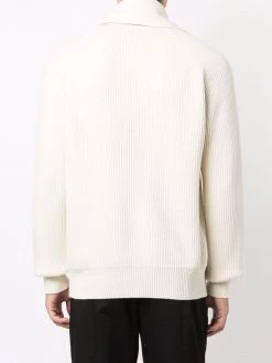 Best Pirce 😍 Alexander McQueen Scarf detail ribbed knit jumper 👍 8 Alexander McQueen scarf-detail ribbed-knit jumper