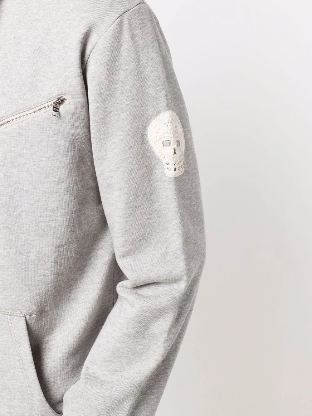 Promo ๐ Alexander McQueen Skull patch zip detail hoodie ๐ 5 Alexander McQueen skull-patch zip-detail hoodie
