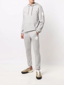 Alexander McQueen skull-patch zip-detail hoodie