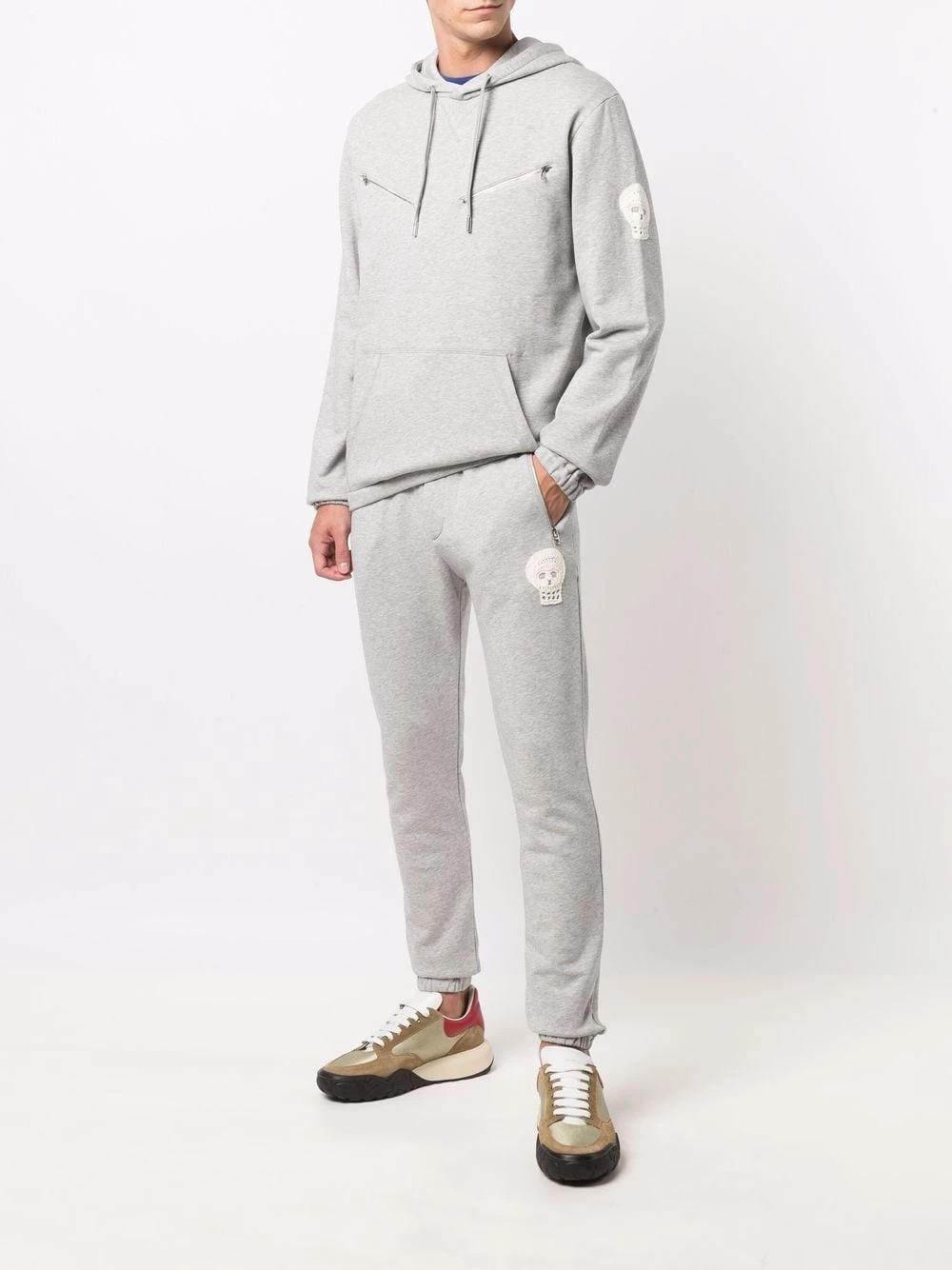 Promo ๐ Alexander McQueen Skull patch zip detail hoodie ๐ 2 Alexander McQueen skull-patch zip-detail hoodie